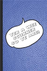 Yer a wee scunner so ye are!