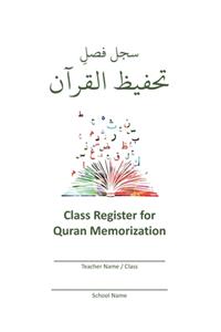 Class Register for Quran Memorization