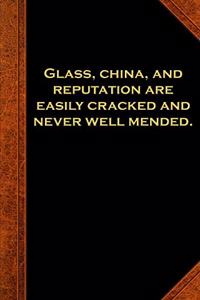 2020 Weekly Planner Ben Franklin Quote Reputation Vintage Style 134 Pages