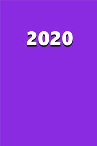 2020 Weekly Planner 2020 Violet Color 134 Pages