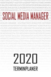 Social Media Manager - 2020 Terminplaner