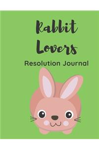 Rabbit Lovers Resolution Journal