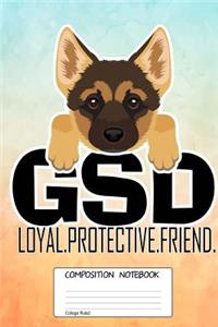 Gsd Loyal Protective Friend