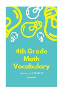 4th Grade Math Vocabulary Journal & Workbook