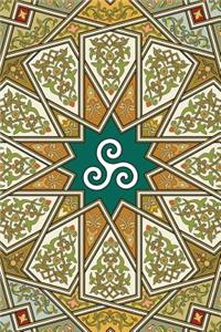 Monogram Triskele (Neopaganism) Notebook