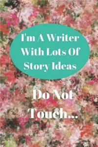 I'm A Writer With Lots of Story Ideas - Do Not Touch