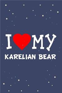 I Love My Karelian Bear Dog Breed Journal Notebook