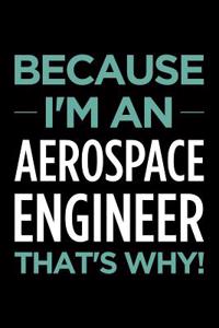 Because I'm an Aerospace Engineer That's Why