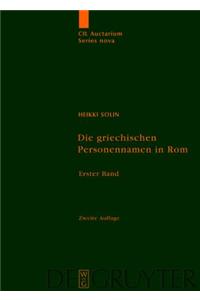 Die griechischen Personennamen in Rom