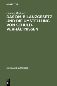Das DM-Bilanzgesetz Und Die Umstellung Von Schuldverhältnissen