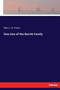 One Line of the Burritt Family