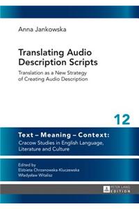 Translating Audio Description Scripts