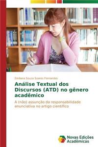 Análise Textual dos Discursos (ATD) no gênero acadêmico