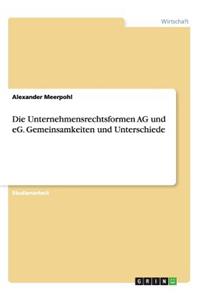 Unternehmensrechtsformen AG und eG. Gemeinsamkeiten und Unterschiede