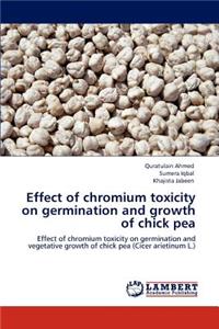 Effect of chromium toxicity on germination and growth of chick pea