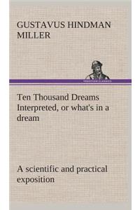 Ten Thousand Dreams Interpreted, or what's in a dream