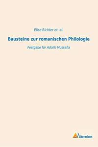 Bausteine zur romanischen Philologie: Festgabe fur Adolfo Mussafia