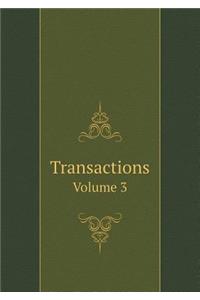 Transactions Volume 3