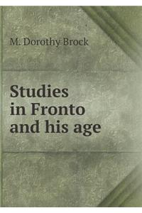 Studies in Fronto and His Age