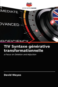 TIV Syntaxe générative transformationnelle