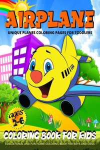 Airplane Coloring Book For Toddlers