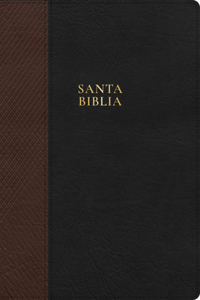 Rvr 1960 Biblia Letra Sùper Gigante, Negro Con Café Símil Piel