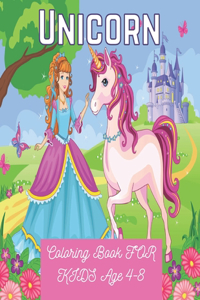 Unicorn Coloring Book FOR KIDS Age 4-8