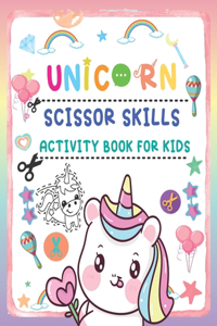 Unicorn Scissor Skills Activity Book For Kids