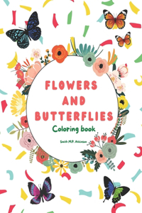 Flowers and Butterflies coloring book