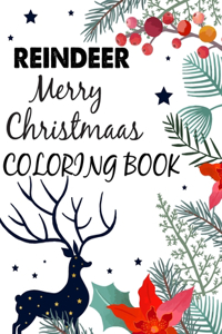 Reindeer Merry Christmas Coloring Book