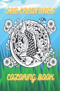 Sea Creatures Coloring Book