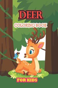 Deer Coloring Book For Kids