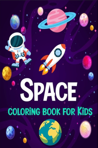Space coloring book for kids