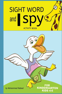 Sight word and I spy Activity book for kids 4-6
