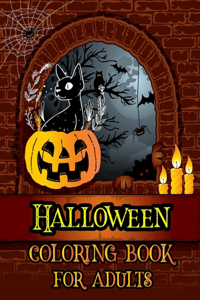 Halloween coloring book for adults