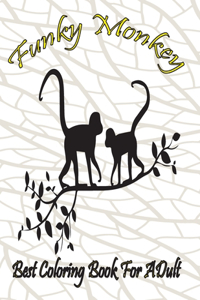 funky monkey best coloring book for adult