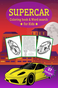 Supercar Coloring Book for Kids