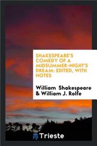 Comedy of a Midsummer-Night's Dream