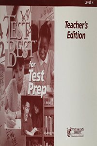 Steck-Vaughn Test Best: Teacher's Guide Cover (Level H) 1999