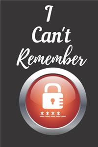 I Can't Remember
