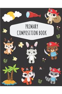 Animal Pirates Primary Composition Book