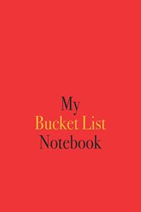 My Bucket List Notebook