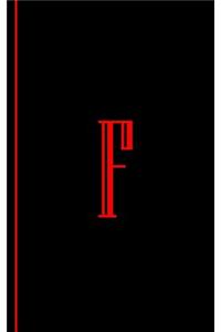 Monogram Letter F Journal
