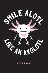 Axolotl Notebook. Blank Lined Journal For Writing And Note Taking.