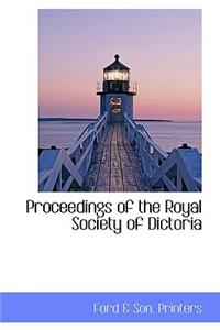 Proceedings of the Royal Society of Dictoria