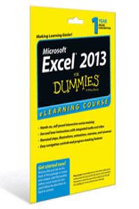 Excel 2013 For Dummies eLearning Course Access Code Card (12 Month Subscription)