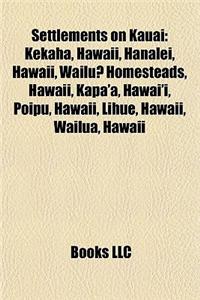 Settlements on Kauai