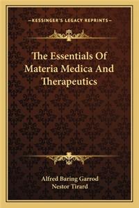 Essentials of Materia Medica and Therapeutics