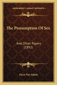 Presumption Of Sex