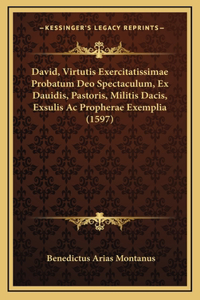 David, Virtutis Exercitatissimae Probatum Deo Spectaculum, Ex Dauidis, Pastoris, Militis Dacis, Exsulis Ac Propherae Exemplia (1597)